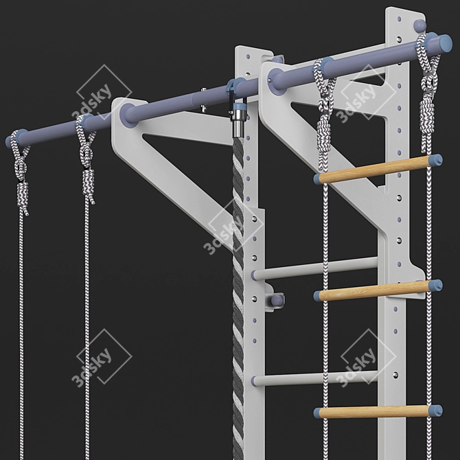 Swedish Wall Romana Eco2.1: Versatile Fitness Solution 3D model image 3