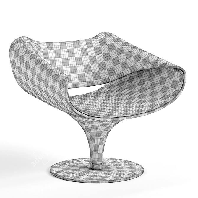 Elevate Your Space: Perillo Lounge Chair 3D model image 3