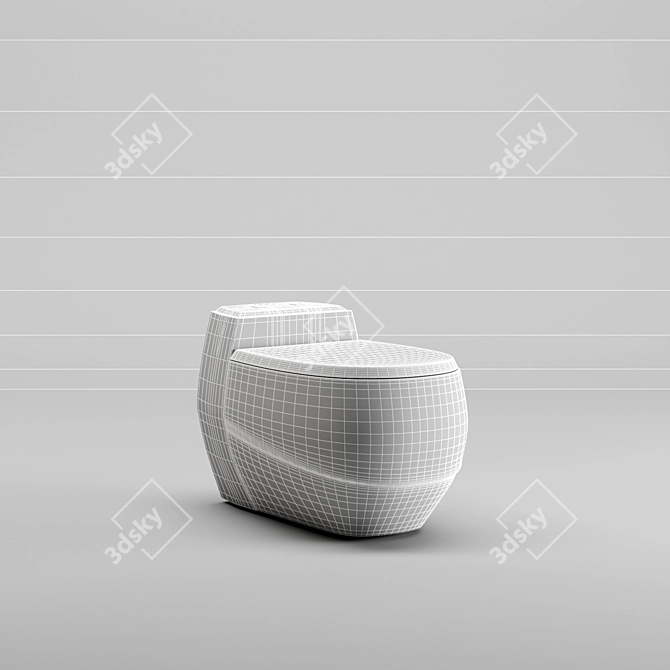 3DMax Toilet Model - Corona & Vray Ready 3D model image 4