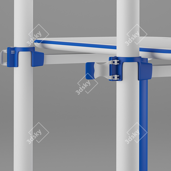 Adjustable Hydraulic Study Table 3D model image 3