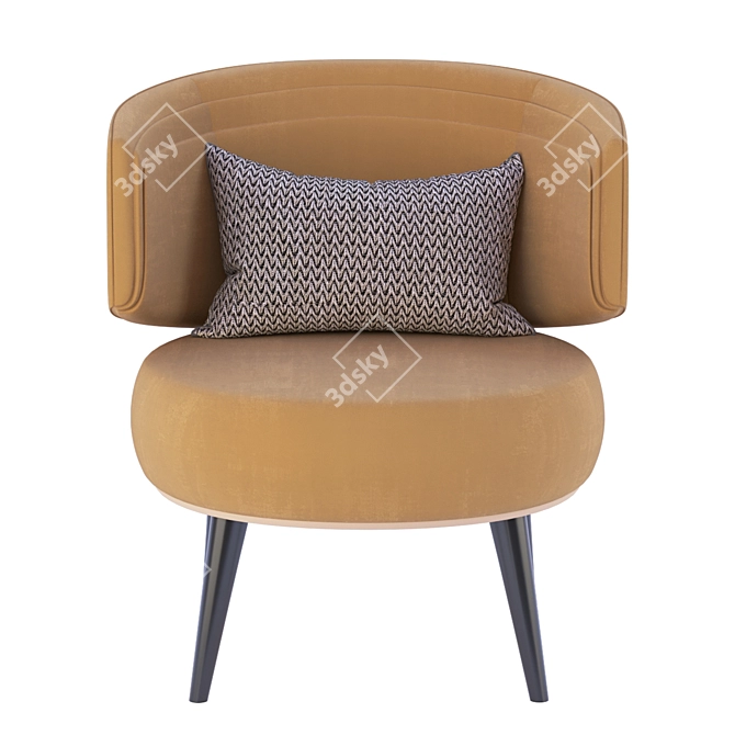 Elegant Lucerne Armchair by Frato 3D model image 2