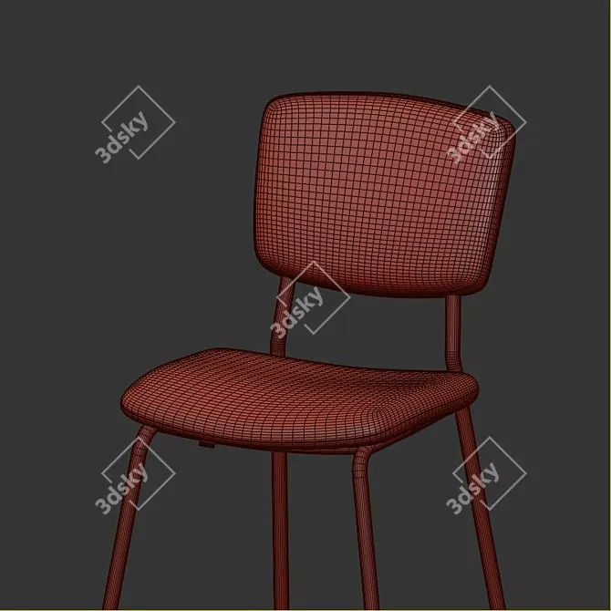 Sleek NORDEN Table & KARLJAN Chairs 3D model image 4