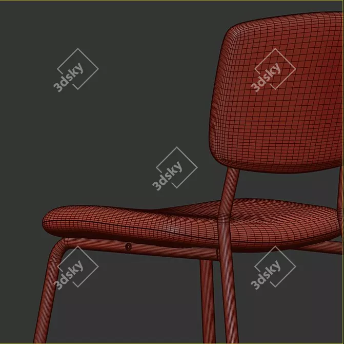Sleek NORDEN Table & KARLJAN Chairs 3D model image 5