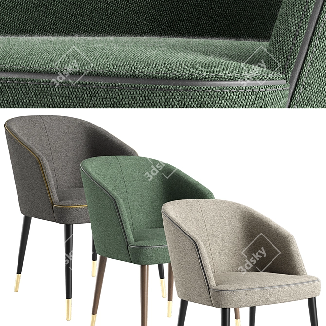 Pace: Stylish and Compact Chair 3D model image 3