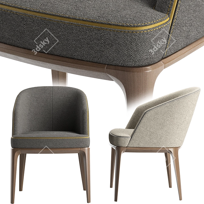 Pace M Ergo Chair 3D model image 2