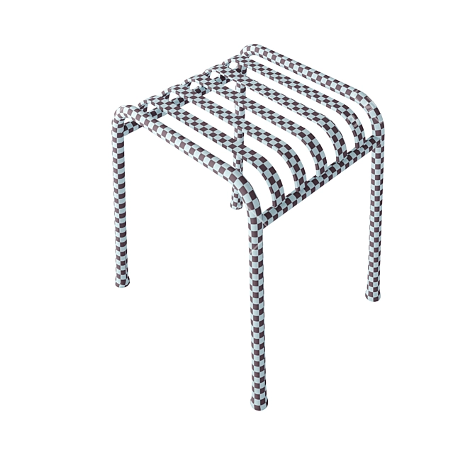 Palissade Table Stool: Sleek and Versatile 3D model image 7