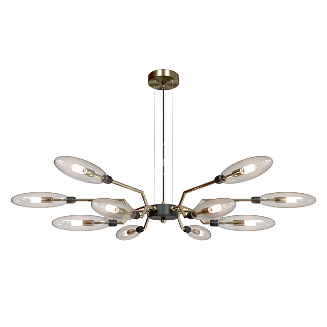 Elegant German Chandelier Ventura 3D model image 1