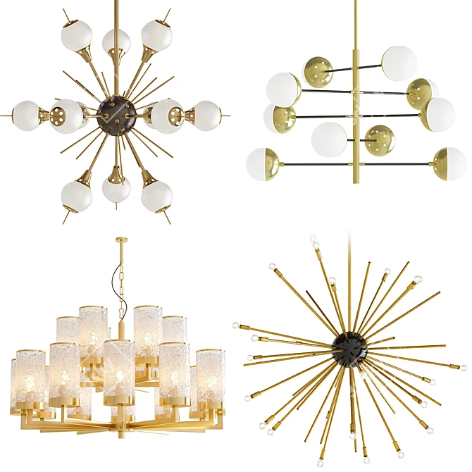 Modern Chandelier Collection 3D model image 1