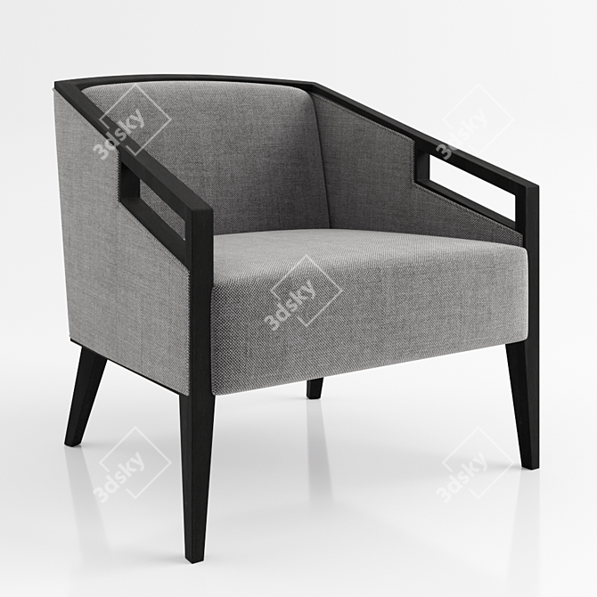 Elegant ELPIS PL Accent Chair 3D model image 1