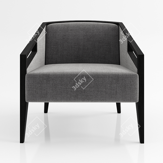 Elegant ELPIS PL Accent Chair 3D model image 2