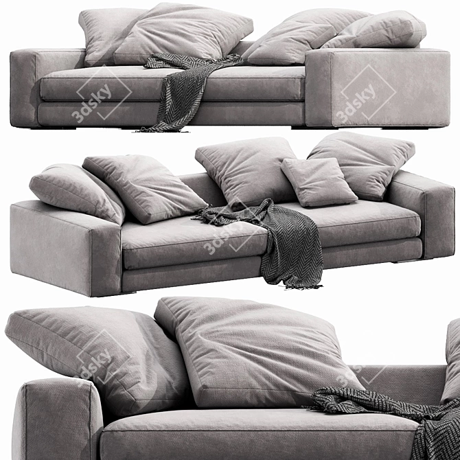 Verzelloni Holden: Modern Designer Sofa 3D model image 2