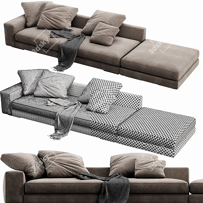 Verzelloni Holden: Stylish Lounge Chair 3D model image 3