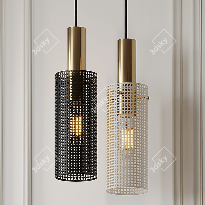 Modern Elegance: Rubn Vouge Pendant 3D model image 1