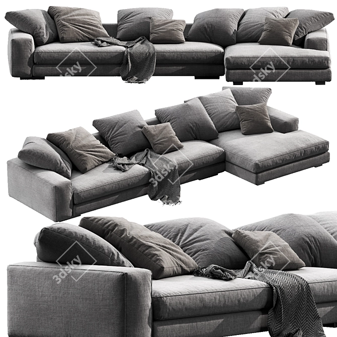Modern Verzelloni Holden Chaise 3D model image 1