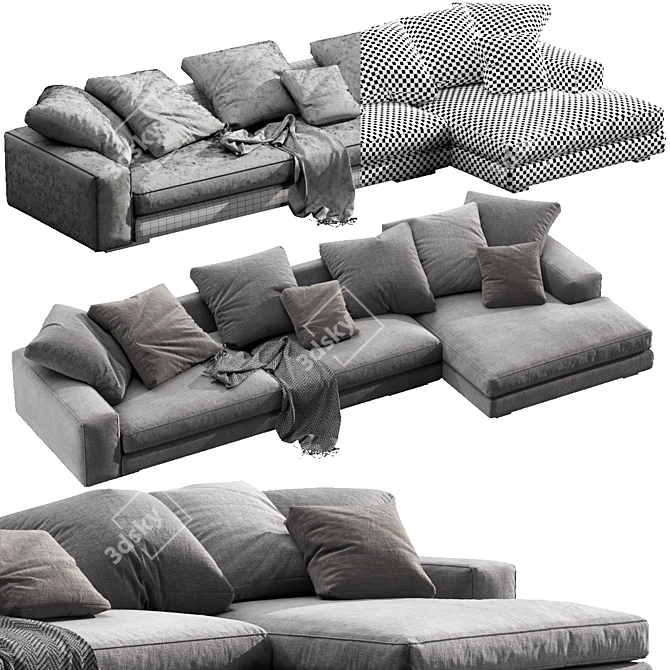 Modern Verzelloni Holden Chaise 3D model image 3