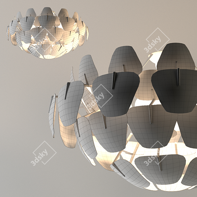 Graceful Crystal Elegance 3D model image 4