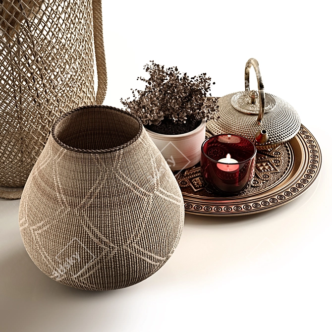 Boho Chic Decor Set 3D model image 3