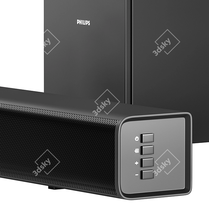 Immersive Philips Soundbar Upgrade 3D model image 3