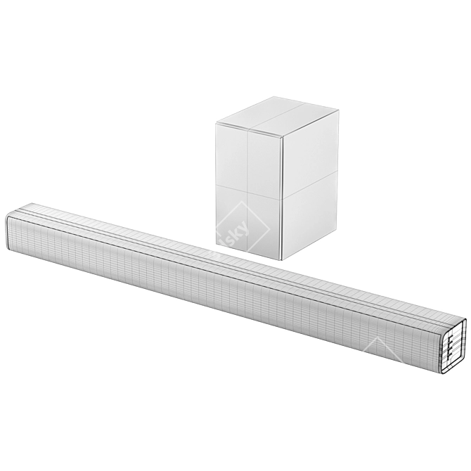 Immersive Philips Soundbar Upgrade 3D model image 4