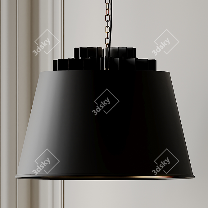 Industrial Wheel Pendant by Drlight 3D model image 1