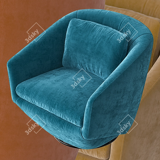 Contemporary Armchair by Angel Cerda 3D model image 4
