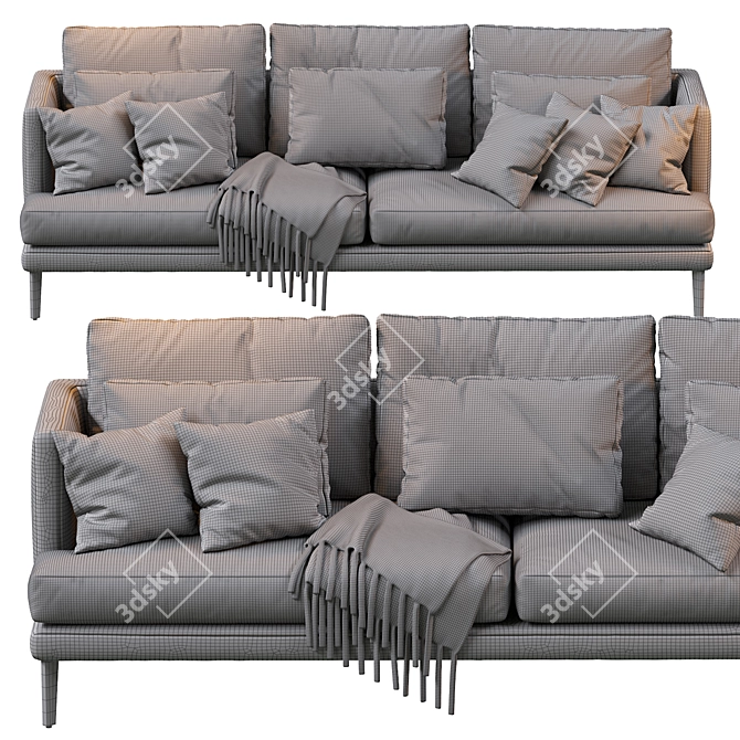 Paraiso Bonaldo Sofa: Contemporary Comfort for Your Home 3D model image 4