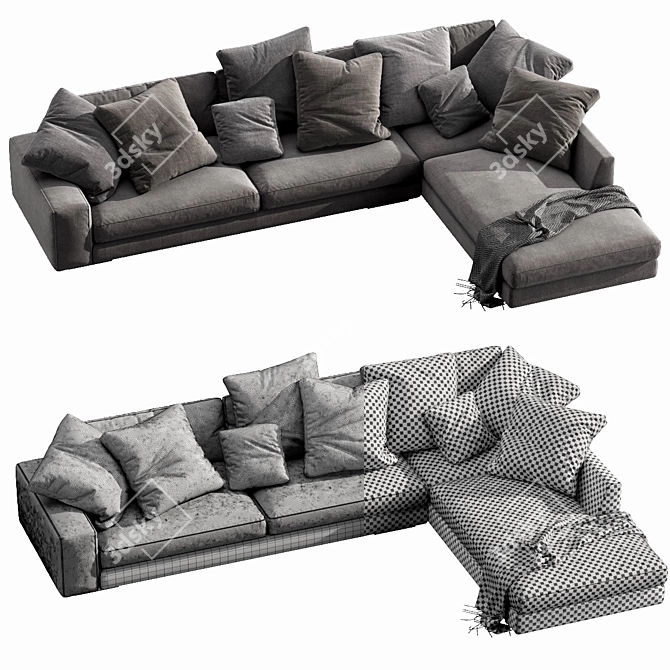 Holden Modern Sectional Sofa 3D model image 4