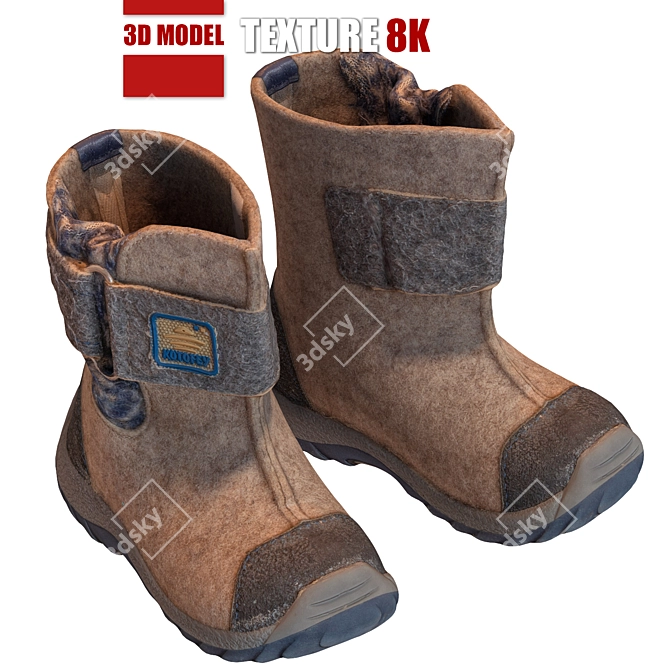 High-Quality Children's Shoes: 132 Options 3D model image 1