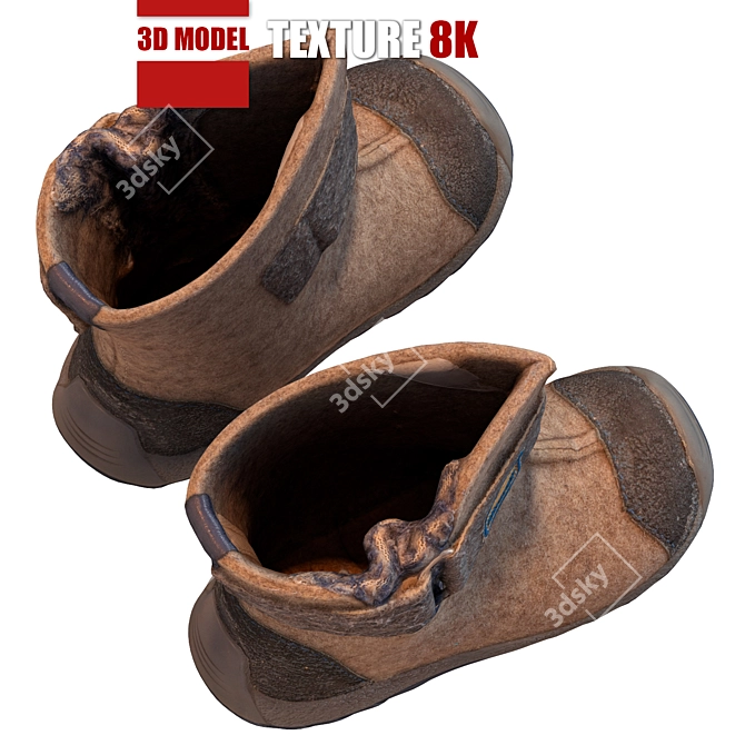 High-Quality Children's Shoes: 132 Options 3D model image 4