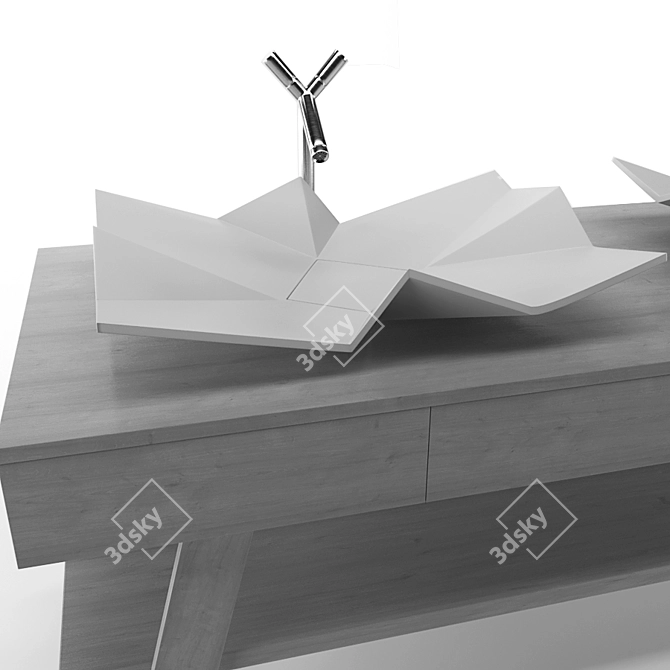 Origami Washbasin: AXOR Starck Mixer 3D model image 3