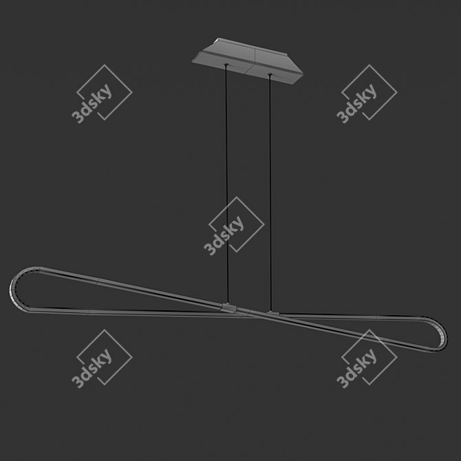 BUCLE 5870 OM Chandelier 3D model image 2