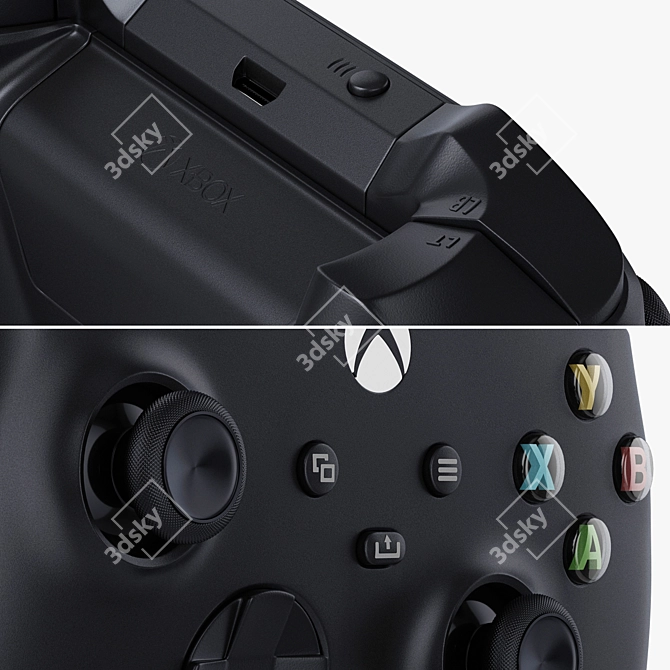 Next-Gen Gaming Controller: Xbox Series X 3D model image 3