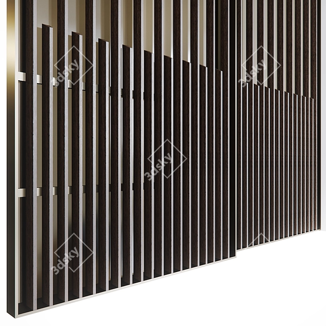 Elegant Koan Sliding Door: LUALDI 3D model image 3