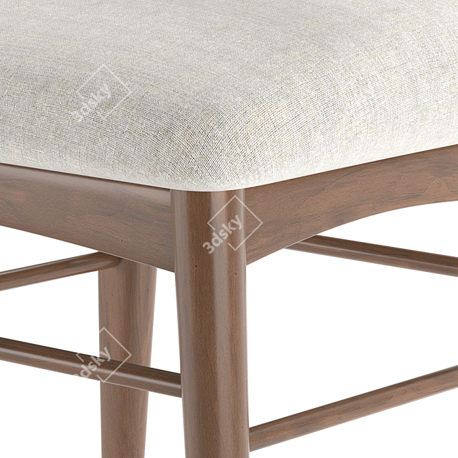 Elegant Haverhill Dining Chair 3D model image 3