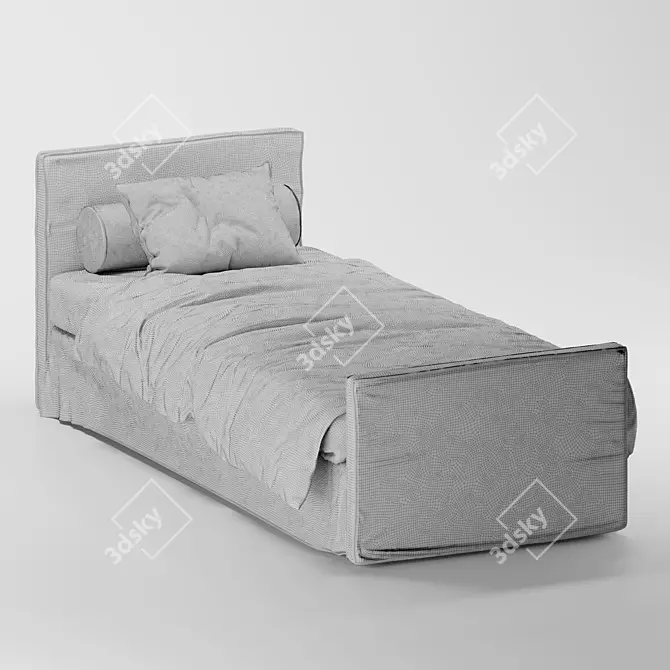 Flexteam Step Single Bed 3D model image 4