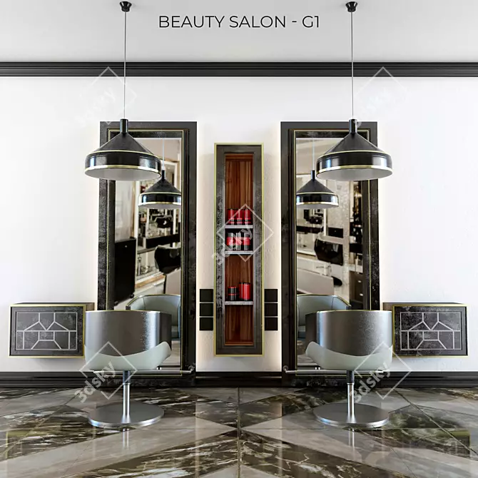 G1 Beauty Salon - Stylish & Functional 3D model image 2