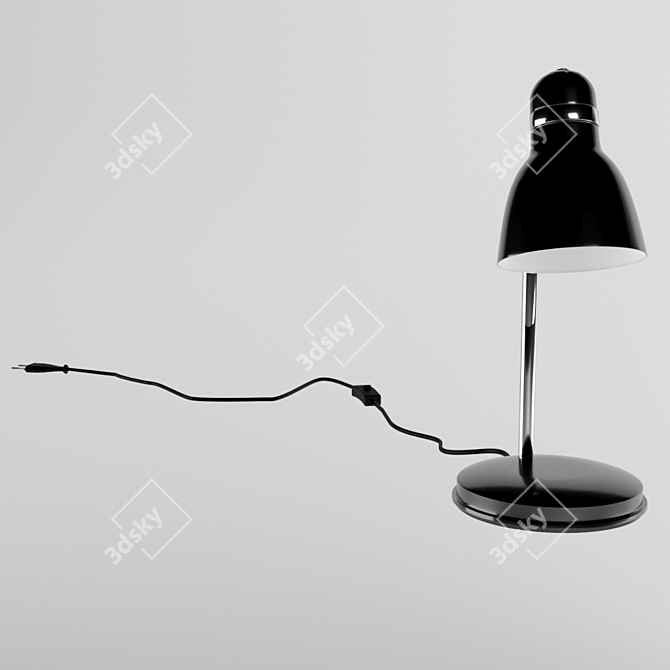Elegant Zara HR-40 Table Lamp 3D model image 9
