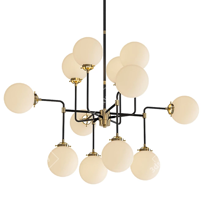 Modern Chandelier Set 60 3D model image 2