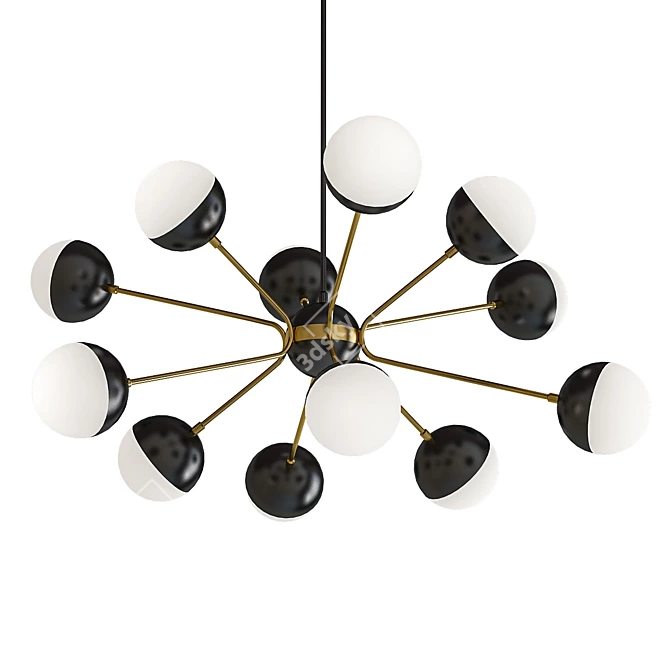Modern Chandelier Set 60 3D model image 3