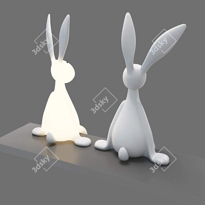 Joseph Bunny Lamp: Adorable and Illuminating! 3D model image 13