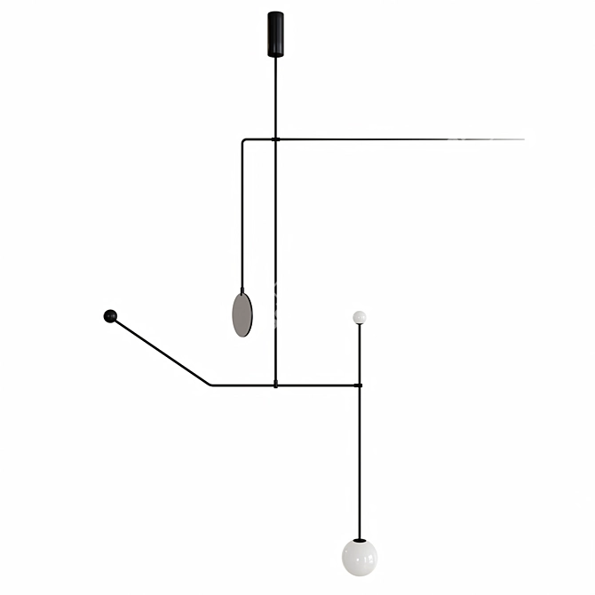 Lampatron LINES - Modern Metal and Glass Lamps 3D model image 2