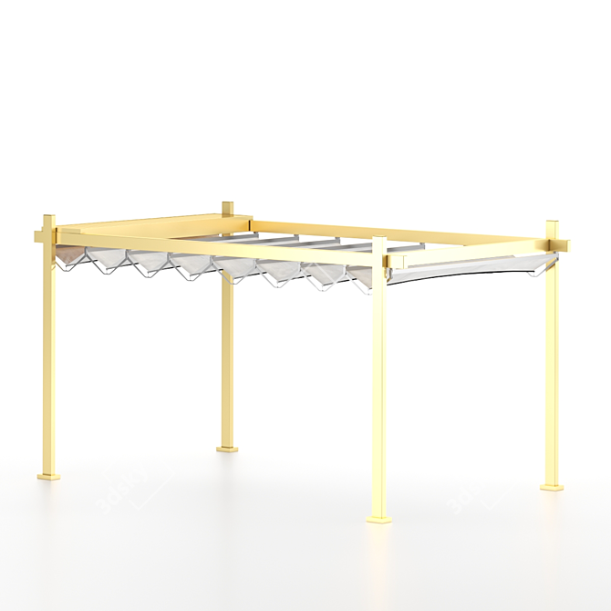 Outdoor Retreat Canopy - Perfect Shade for Tea Time 3D model image 1