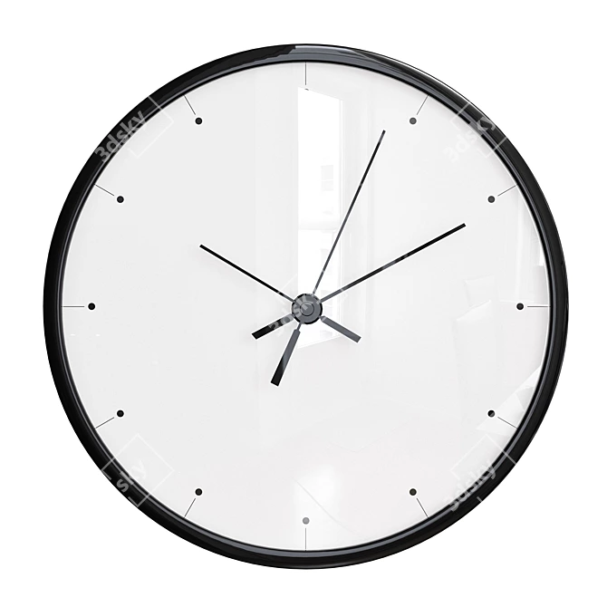 Stylish Time Decor: Wall Clock 3D model image 3