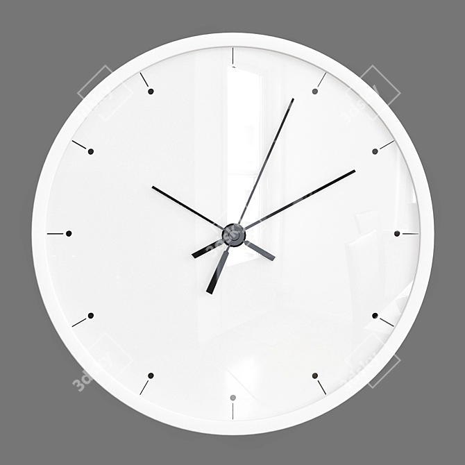 Stylish Time Decor: Wall Clock 3D model image 5