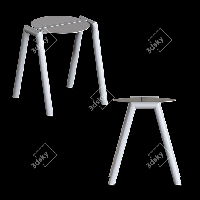 Timeless Furnishings: Low Stance 3D model image 1