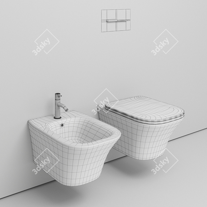  Stylish and Sleek Cabo WC 3D model image 2