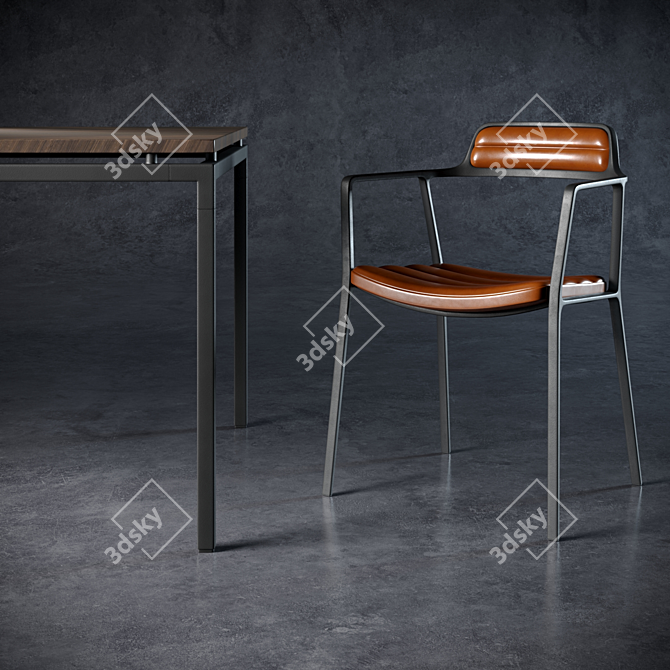 Title: VIPP Dining Set 3D model image 2