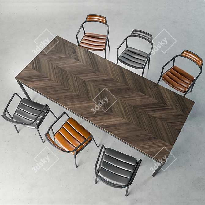 Title: VIPP Dining Set 3D model image 4