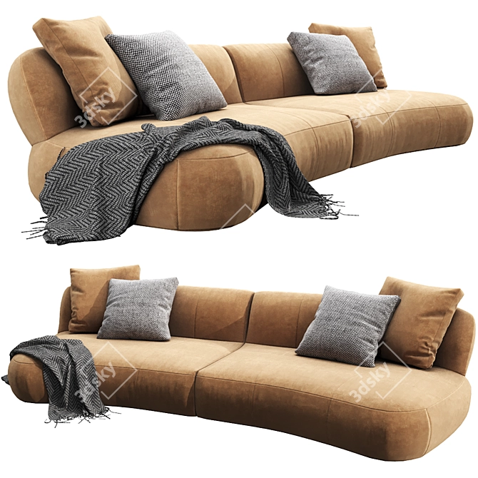 Modern Surf-Inspired Molteni&C Comp.1 3D model image 2