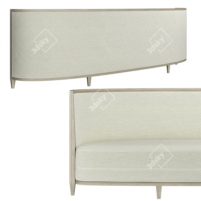 Ecart Paris Crescent Moon Sofa 3D model image 3